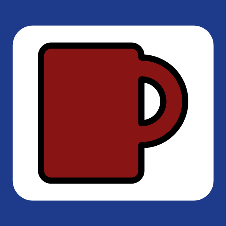 Stylised coffee mug
